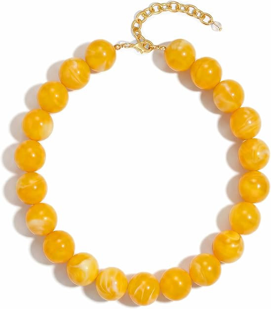 LILIE&WHITE Colorful Chunky Bead Necklaces For Women Trendy Boho Collar Statement Necklace Choker... | Amazon (US)