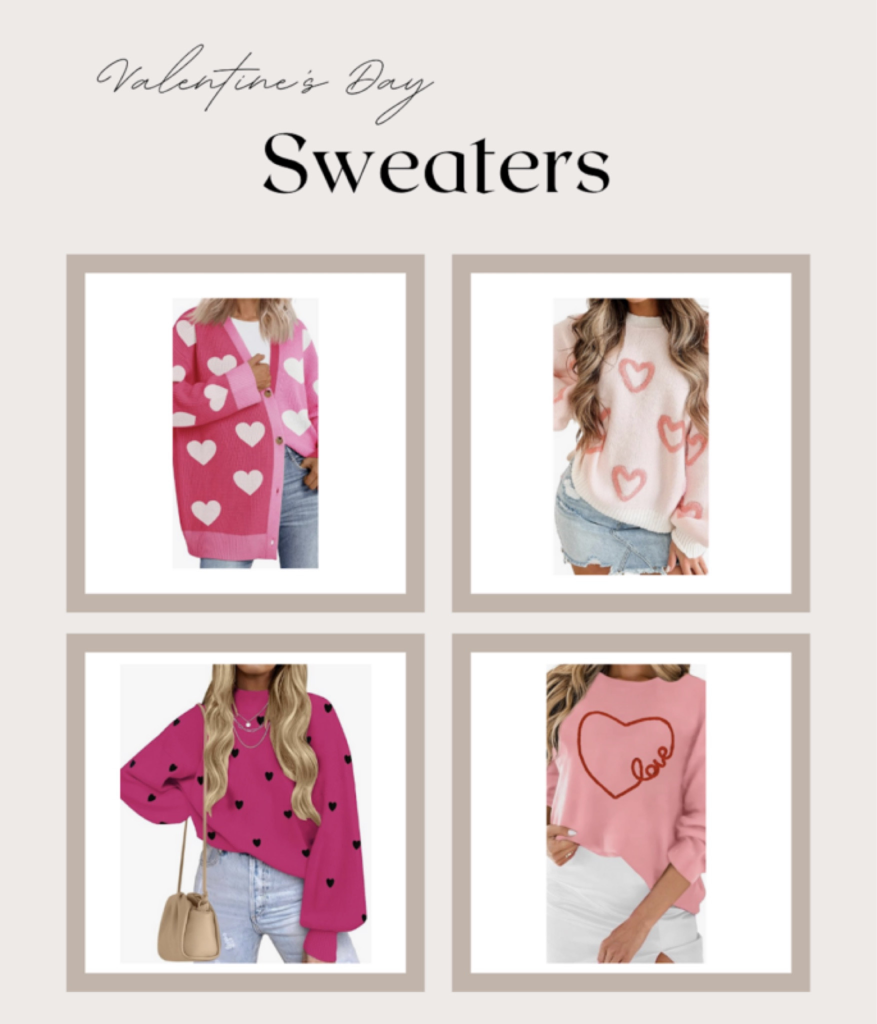 ❤️ day sweater favorites 

#LTKStyleTip #LTKSeasonal #LTKFindsUnder50