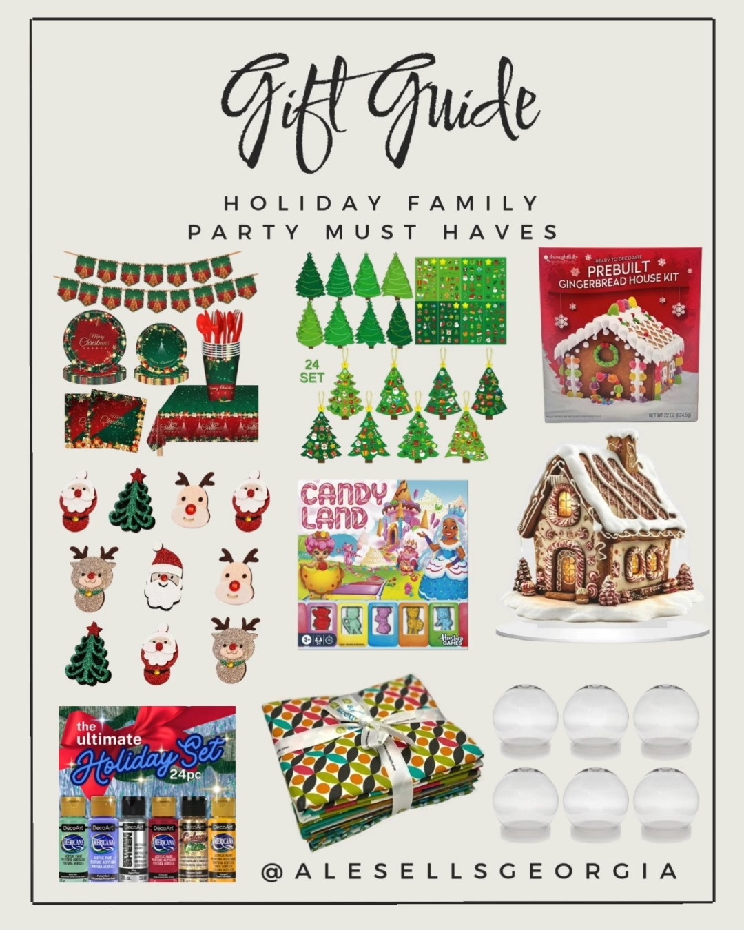 Host the perfect holiday party! Fun family must-haves: decor, activities, and the ultimate gingerbread house kit! #holidayparty #familyfun #partydecor 

 #LTKGiftGuide #LTKHoliday #LTKSaleAlert