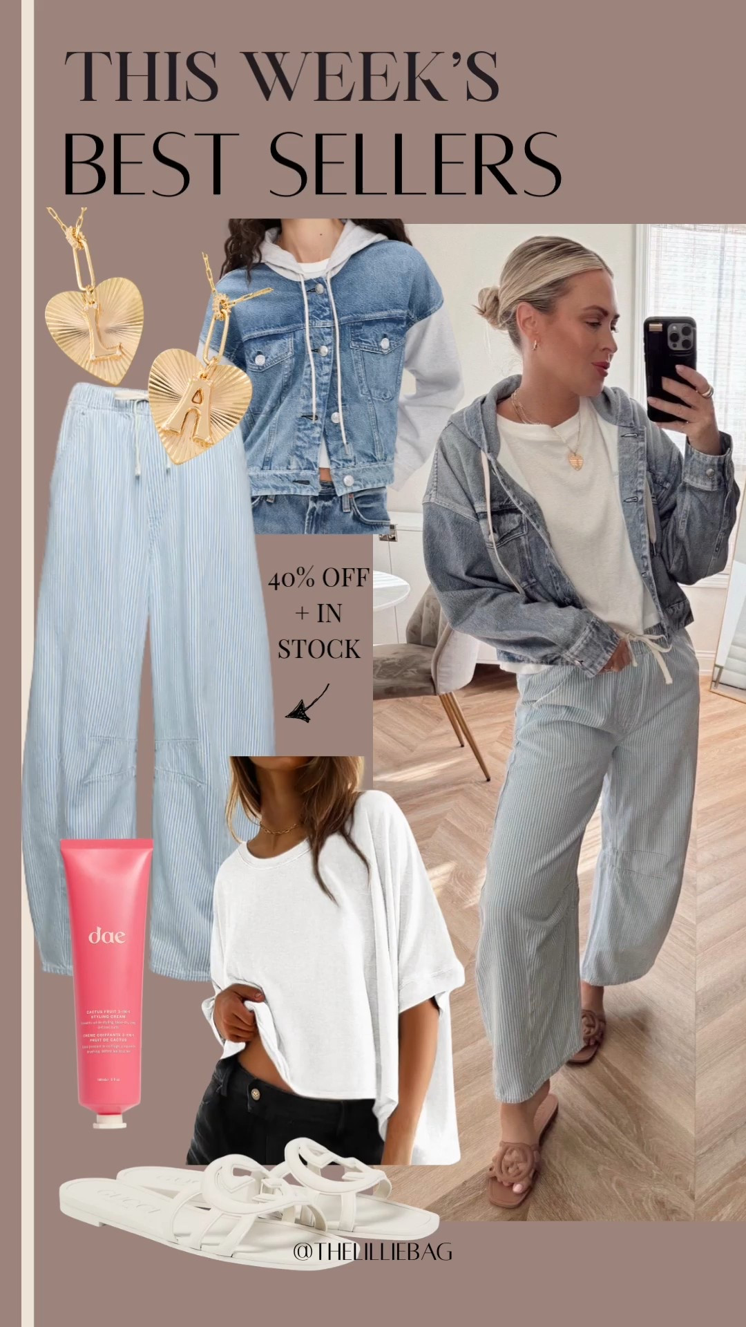 Best seller pants: My pants are RESTOCKED in all sizes! More colors too! 🤍. Wearing a small. 

Jeans. GAP. fall outfit. Denim jacket. Tie waist denim. Spring trends. 

#LTKootd #LTKSeasonal #LTKSaleAlert