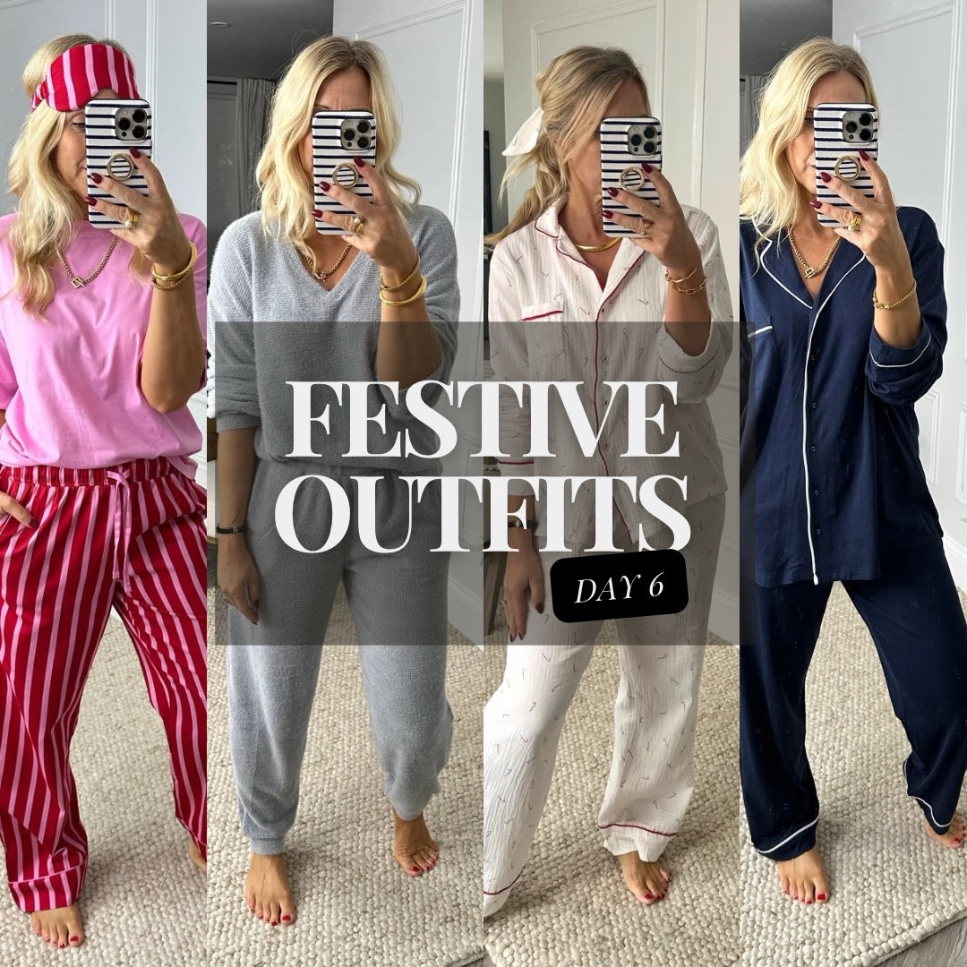 Day 6 and it’s  pyjama day! 

Who doesn’t love a good pair of pj’s? I’d stay in them all day long if I could. 

The key is to forget any styling rules and go for complete comfort by buying at least one size bigger. Then, focus on the fabric for both comfort and breathing qualities…..Then it’s simply a choice of what pattern and style you like! 

On the links I’ve also included some more of our favourite pairs so hopefully something for everyone!

#LTKuk #LTKstyletip #LTKautumn
