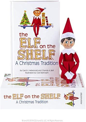 Elf on the Shelf : A Christmas Tradition Blue-Eyed Boy Light Tone Scout Elf! Elf and book include... | Amazon (US)