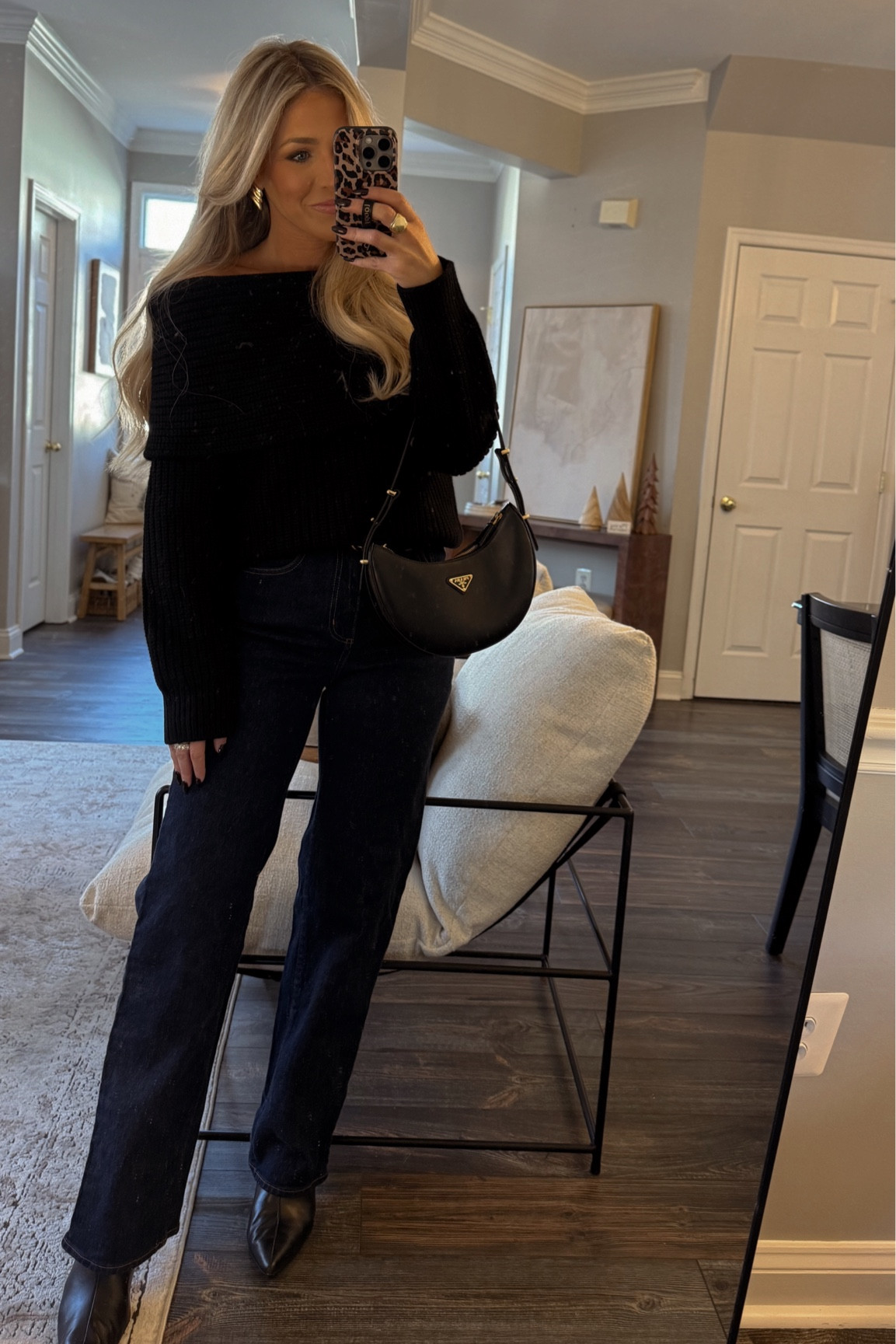 Easy casual look to wear now. Jeans, belt, and sweater all on sale! 

#LTKSeasonal #LTKCyberWeek #LTKHoliday