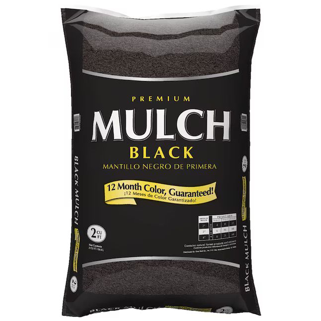 Premium 2-cu ft Black Hardwood Mulch | Lowe's