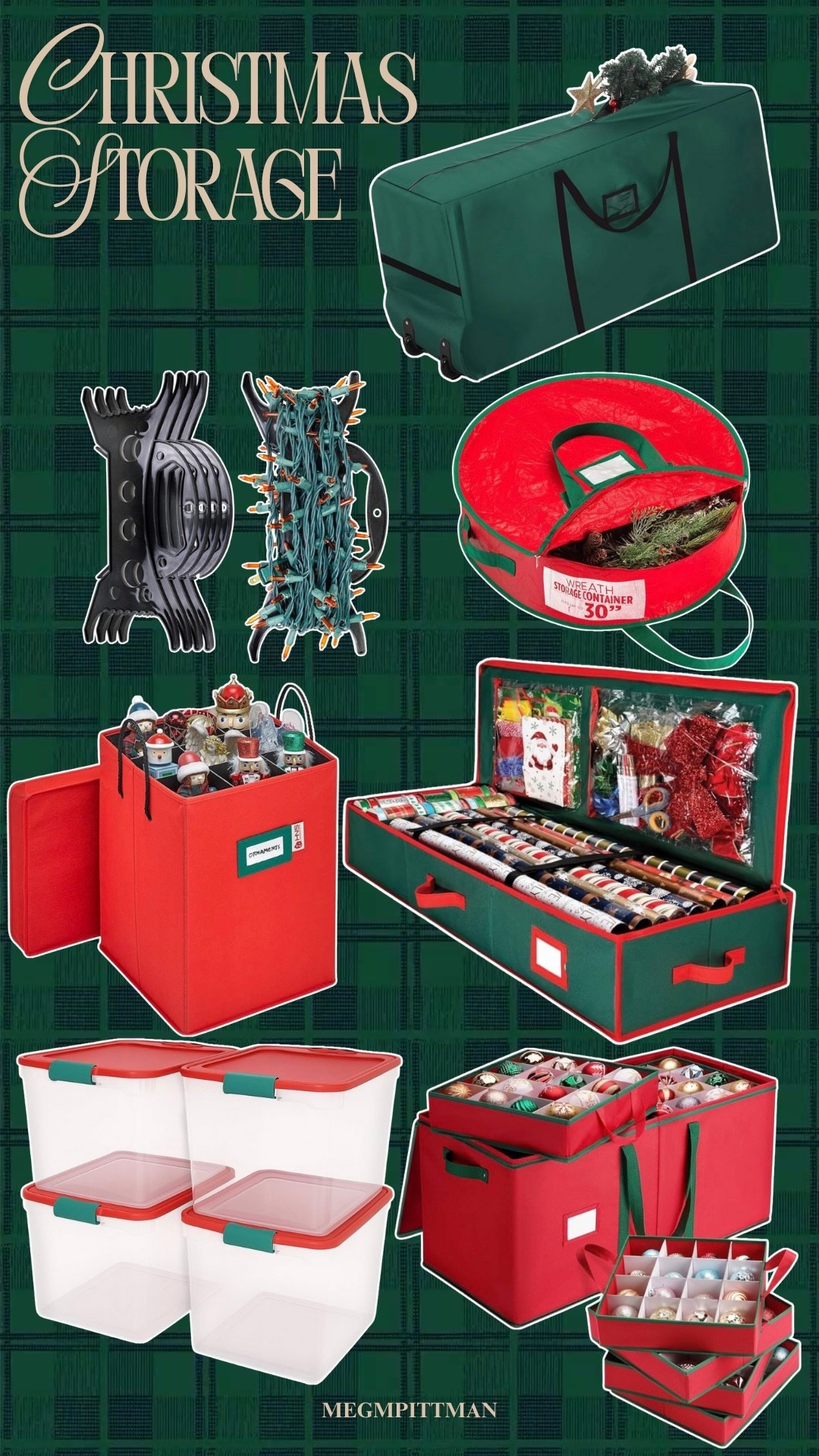 Some of the best storage and organization for Christmas decor! 

#LTKHome #LTKSeasonal #LTKHoliday