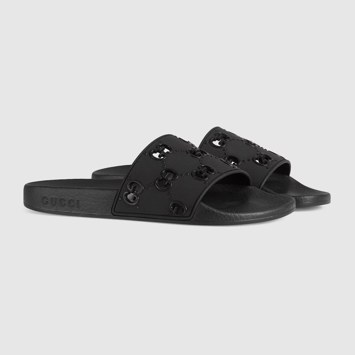 Gucci Women's rubber GG slide sandal | Gucci (US)