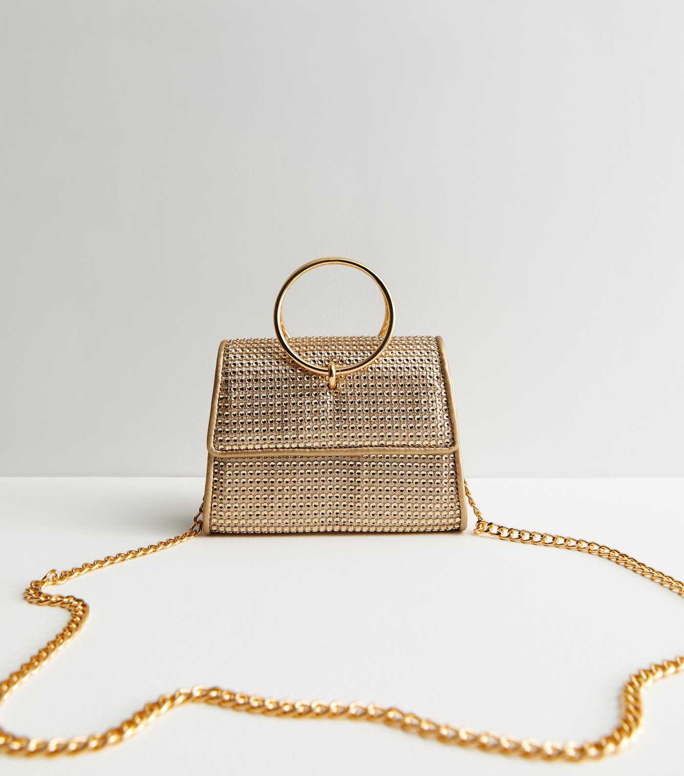 Gold Ring Strap Clutch Bag
						
						Add to Saved Items
						Remove from Saved Items | New Look (UK)