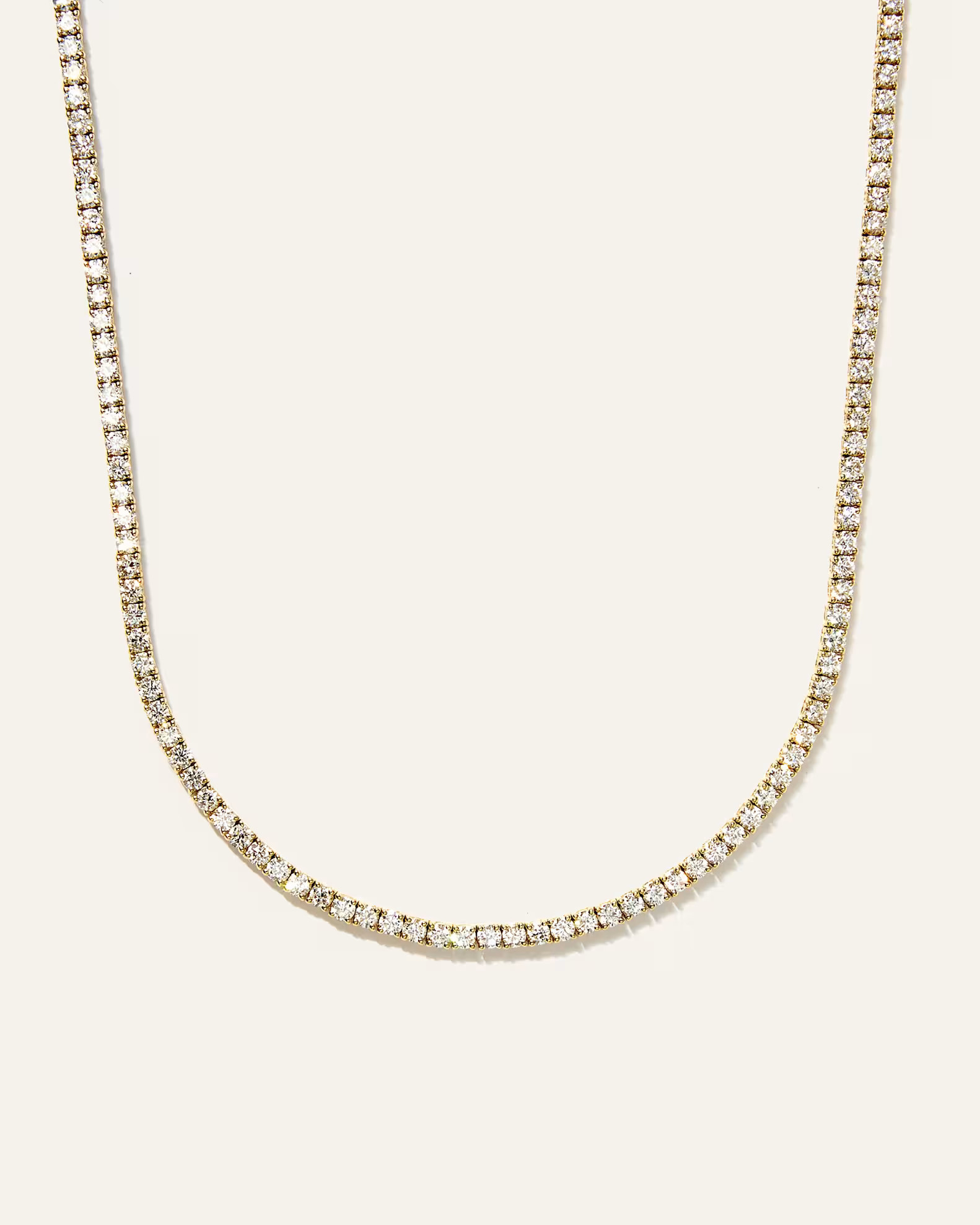 14K Gold Lab Grown Diamond Tennis Necklace in Yellow Gold | Quince