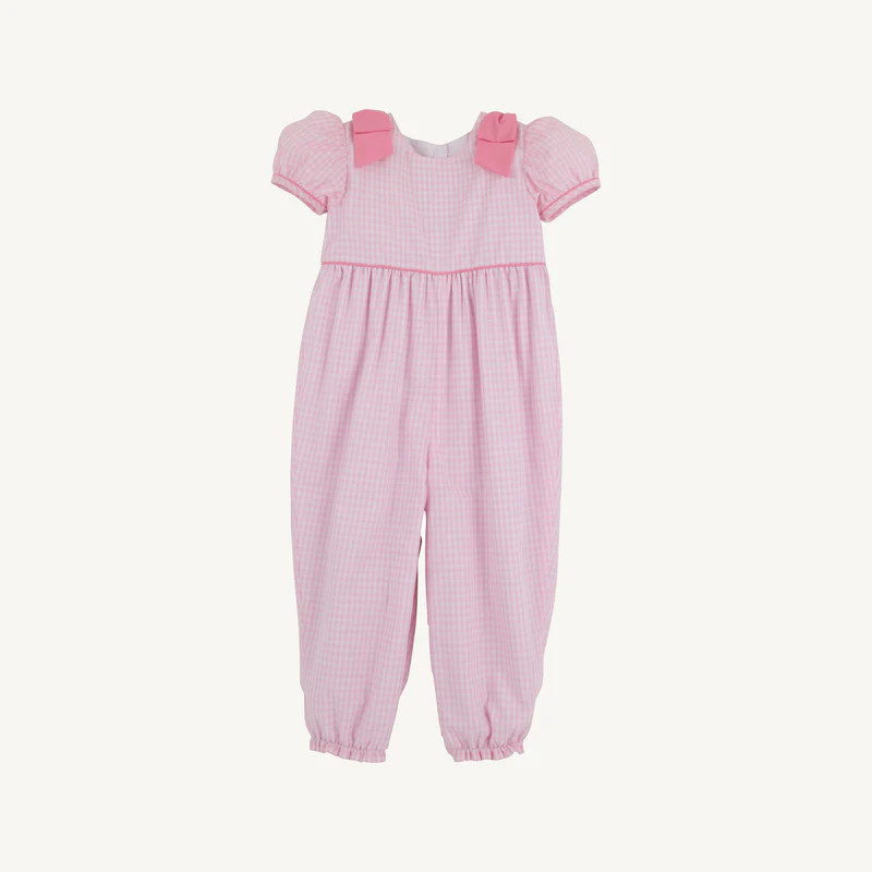 Ryleigh Romper - Pink Greenbriar Gingham | The Beaufort Bonnet Company