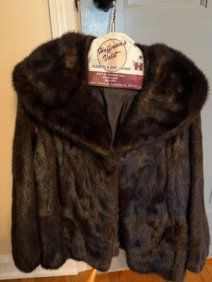 Beautiful Mahogany Female Genuine Mink Jacket with embroidered satin lining.  | eBay | eBay US