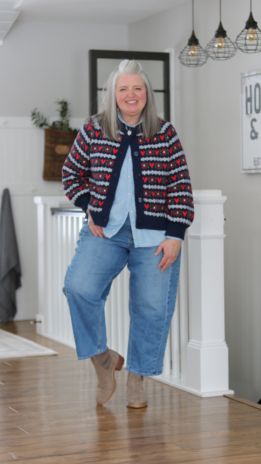 Low key  Valentine looks for plus size and mid size women. . 

Cardigan - XL
Embroidered Sweatshirt - L  (runs large) 
Pink Sweater - 14/16
Red sweater - XL

Dark Jeans - 14W
Barrel Jeans - 18
Cropped Wide Leg - 16 W
Wide leg Sweatpants jeans - 34 R 

Measurements for size reference:
5’5” || Bust 46” || Waist 40” || Hip 51” 




#LTKOver40 #LTKPlusSize #LTKMidsize