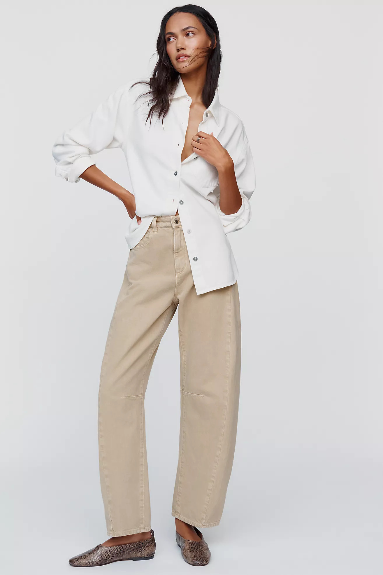 ROLLAS High-Rise Barrel Leg Jeans | Anthropologie (US)