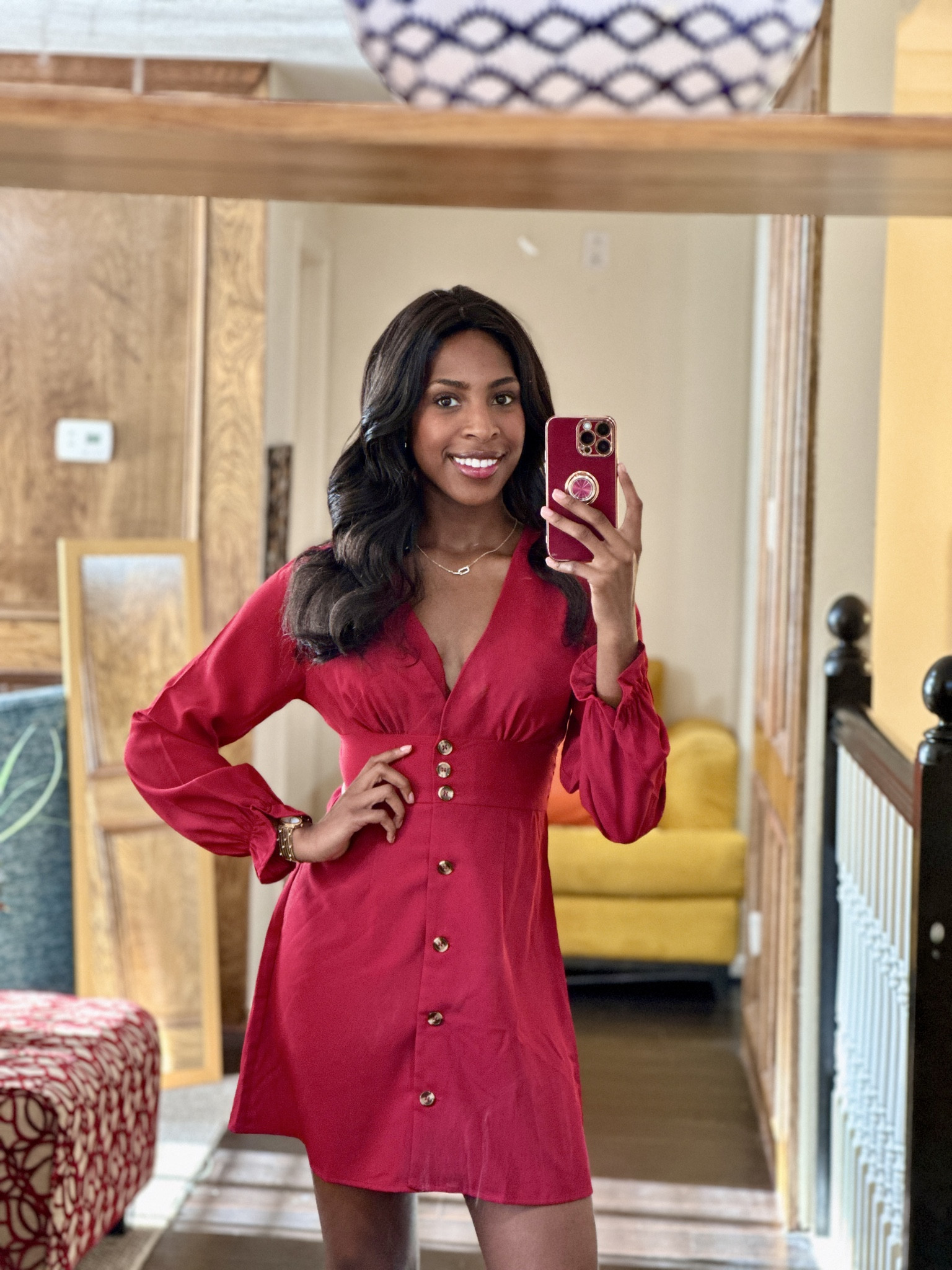 A red dress moment ❤️ love how gorgeous this makes you feel while staying affordable 

Wearing size small (5’9”)