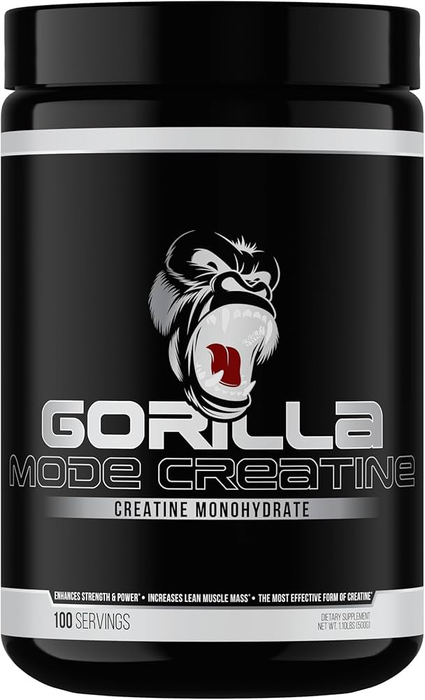 Gorilla Mind Creatine Monohydrate Micronized Powder, Improved Muscle Size, Power Output and Stren... | Amazon (US)