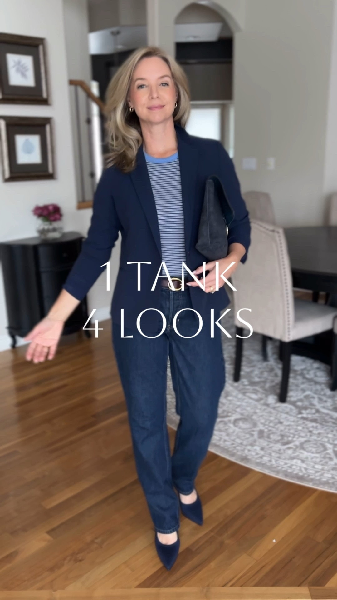 When you pick a versatile piece, outfits become a lot easier to create.

This tank, for example is simple and classic in design which allows it to be styled in numerous ways.

The colors on the tank make it even more versatile allowing it to be styled with different colors than what I’ve shown here. 

#LTKOver40 #LTKspring #LTKgrwm