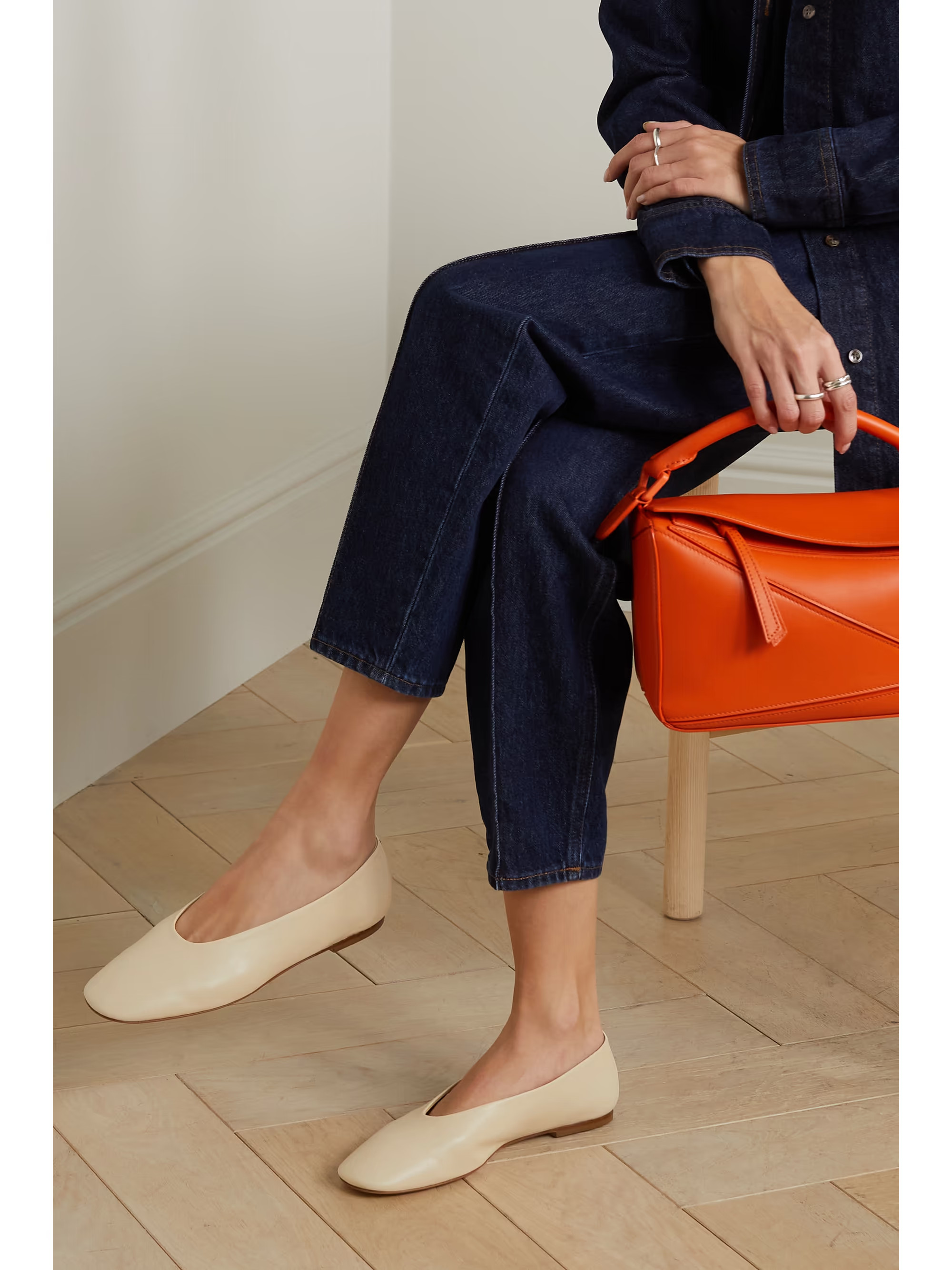 Kirsten leather ballet flats | NET-A-PORTER (US)