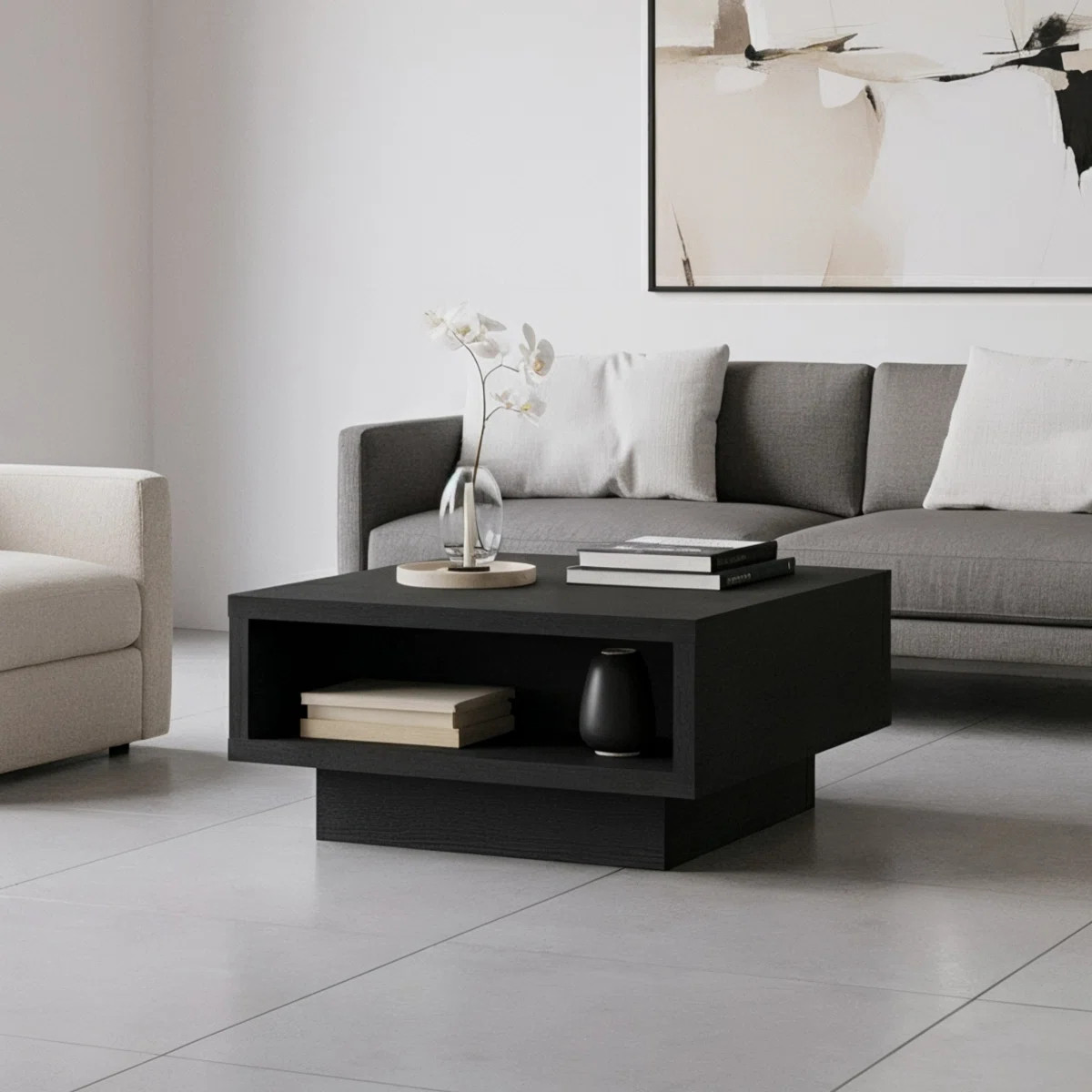 Caomhan Pedestal Coffee Table with Storage | Wayfair North America