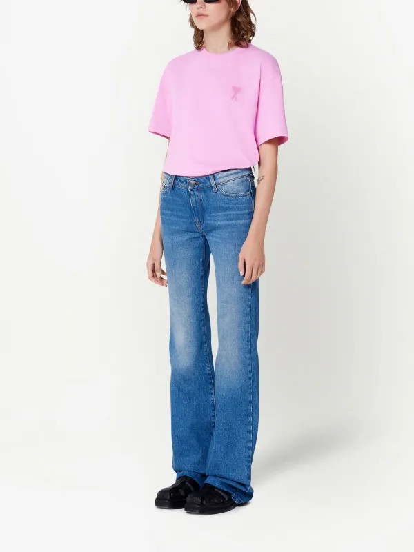 AMI Paris Ami De Coeur short-sleeve T-shirt - Farfetch | Farfetch Global