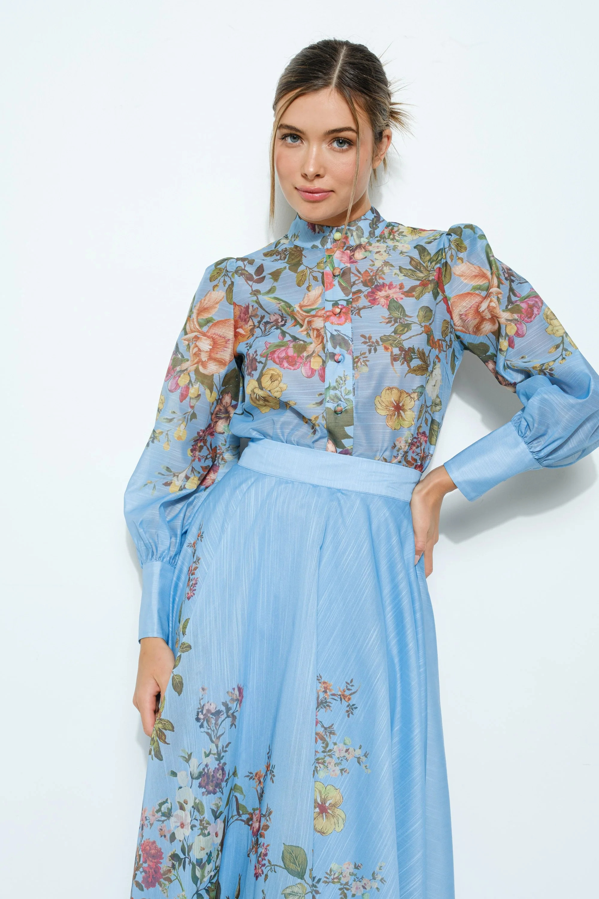 Floral Puff Sleeve Top | Refinery