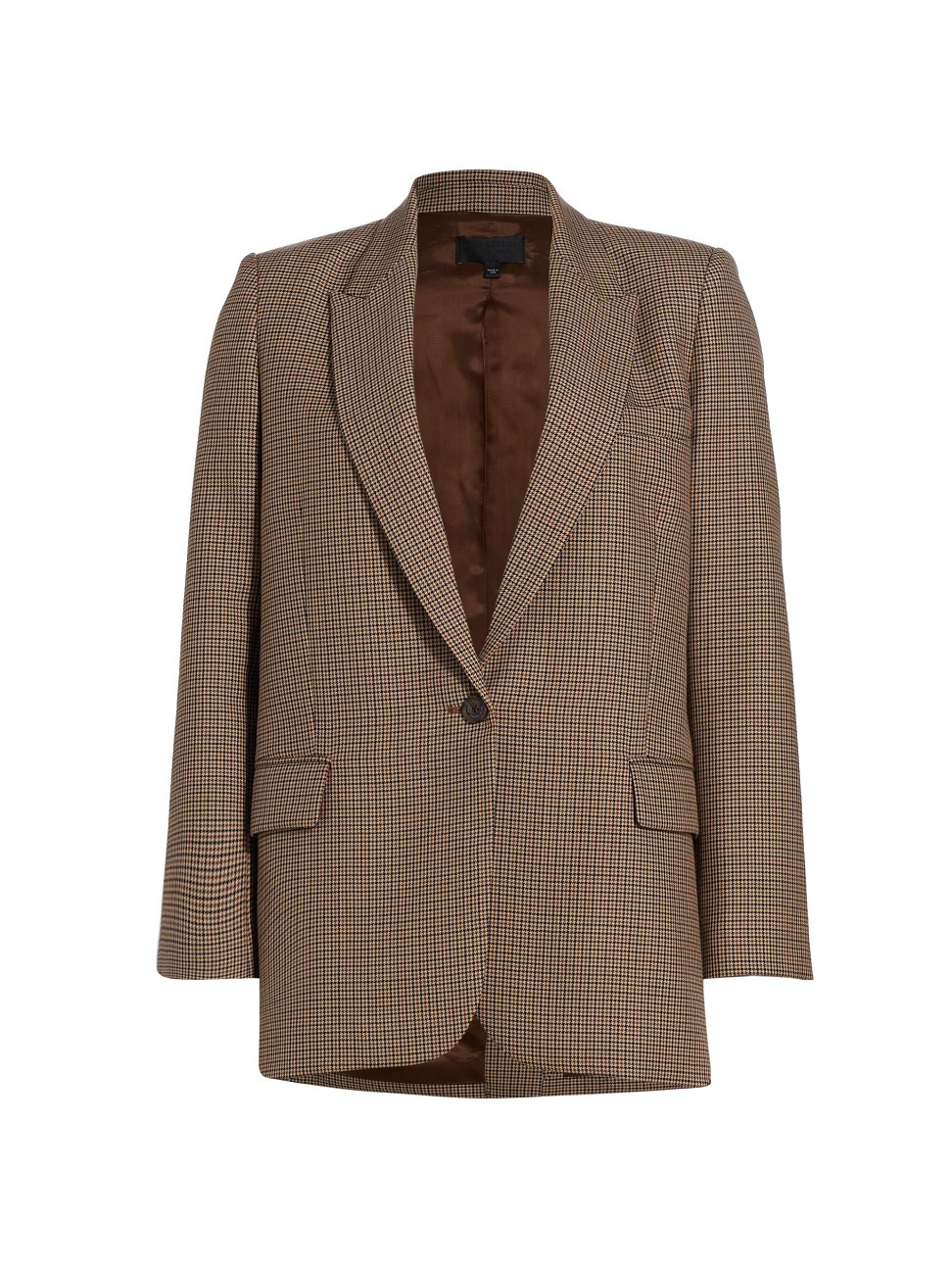 Women's Diane Virgin Wool Plaid Blazer - Brown Plaid - Size 10 - Brown Plaid - Size 10 | Saks Fifth Avenue