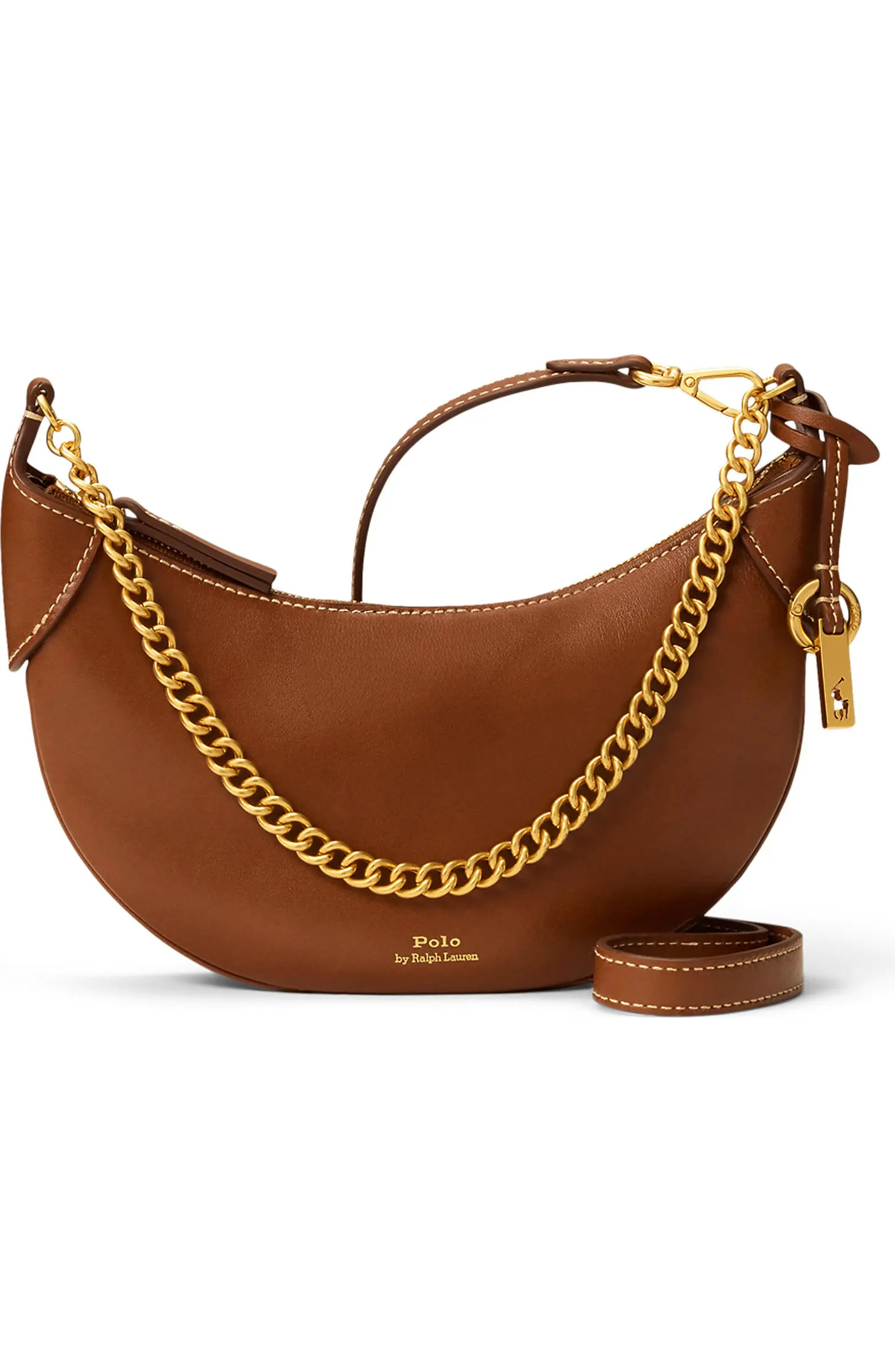 Mini Polo ID Chain Leather Crossbody Bag | Nordstrom