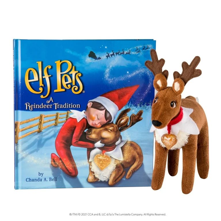 Elf Pets Reindeer Plush Set with Golden Heart Charm & Storybook. From the creators of The Elf on ... | Walmart (US)