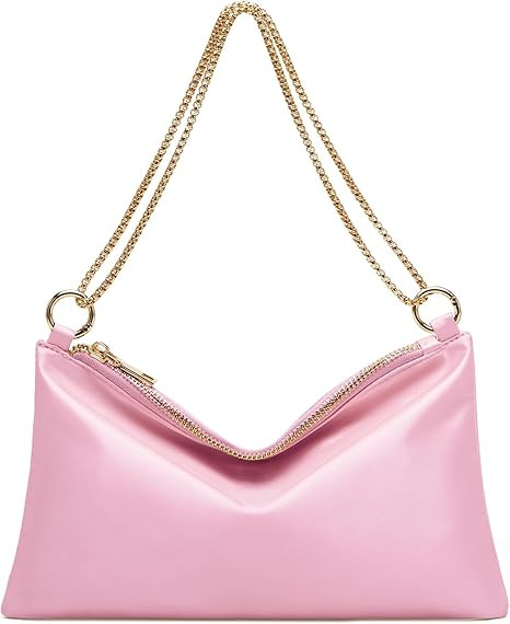 oscaurt Women's Evening Handbag Satin Shoulder Bag Purse for Prom Engagement Cocktail Party Weddi... | Amazon (US)