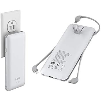 Portable Power Bank, Ultra Slim 10000mAh Portable Charger, USB C External Battery Pack with Built... | Amazon (US)