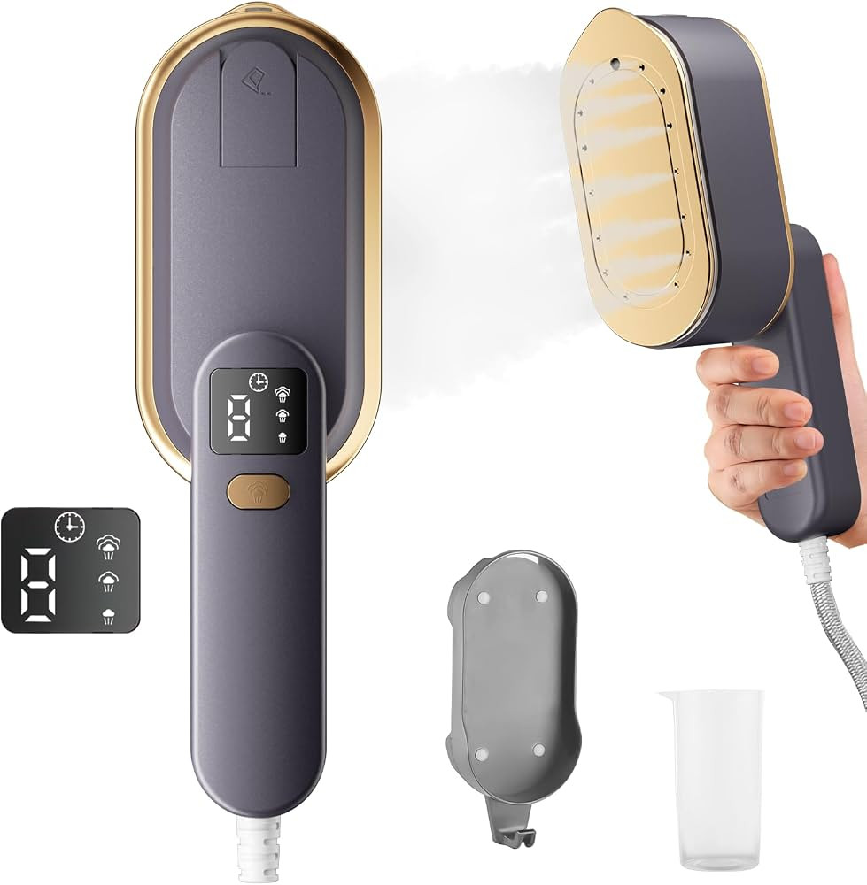 Dampfgl\u00e4tter, Steamer Dampfb\u00fcgeleisen Reisedampfer mit LCD-Bildschirm, 10S schnelles Au... | Amazon (DE)
