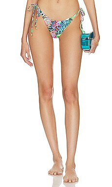 Crystalized Seamless Ruched Back Brazilian Tie Side Bikini Bottom
                    
          ... | Revolve Clothing (Global)
