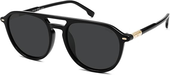 SOJOS Retro Polarized Aviator Sunglasses for Women Men,Trendy Square Shades UV400 Protection SJ26... | Amazon (US)
