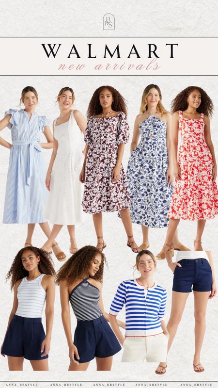 Walmart new arrivals, midi dress, floral dress, white dress, denim shorts, denim romper

#LTKfindsunder50 #LTKfindsunder100