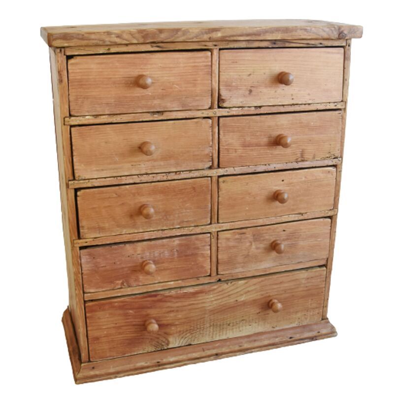 English Pine Cabinet W/ Nine Drawers | One Kings Lane