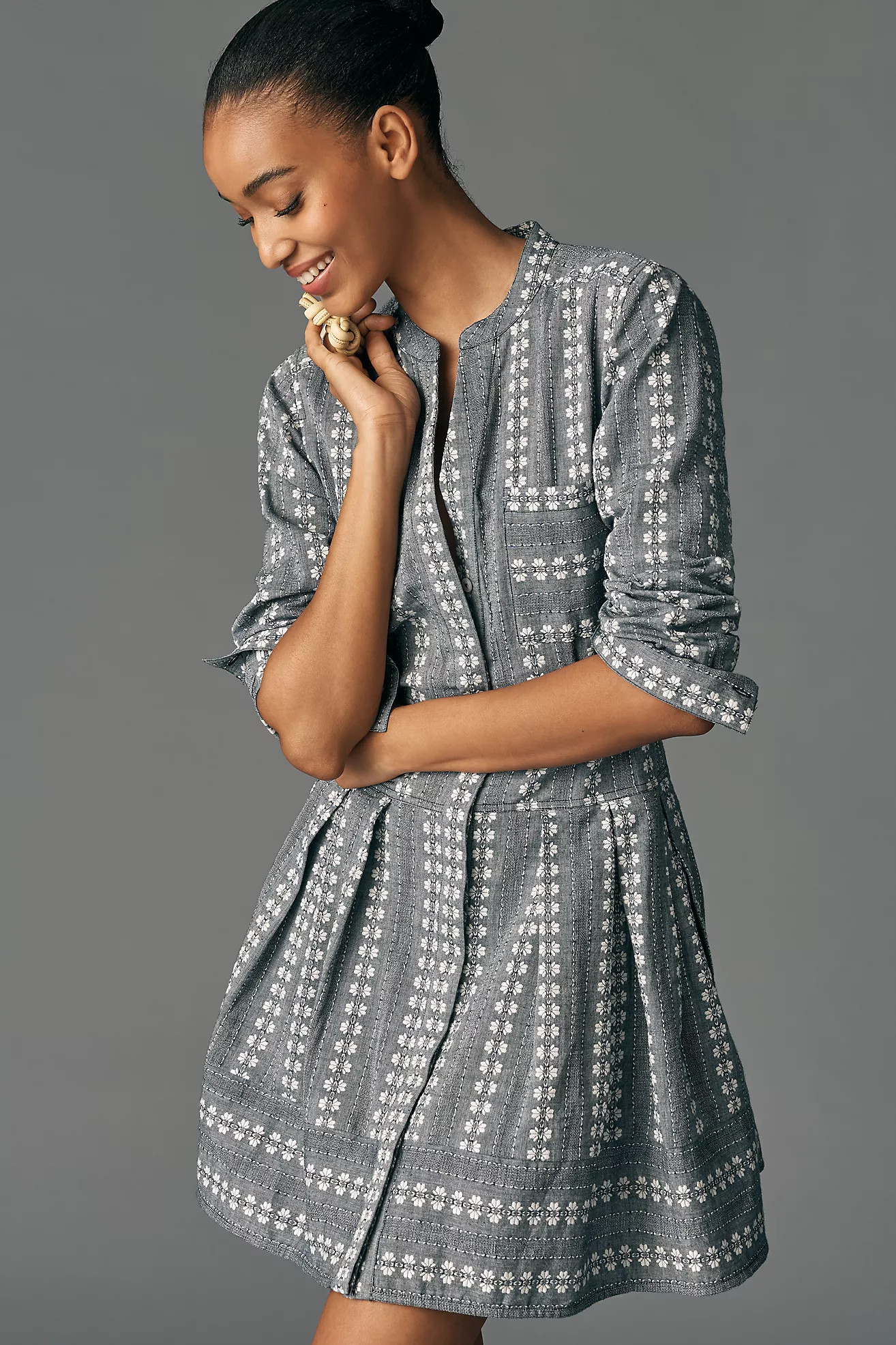 Maeve Waisted Shirt Dress | Anthropologie (US)