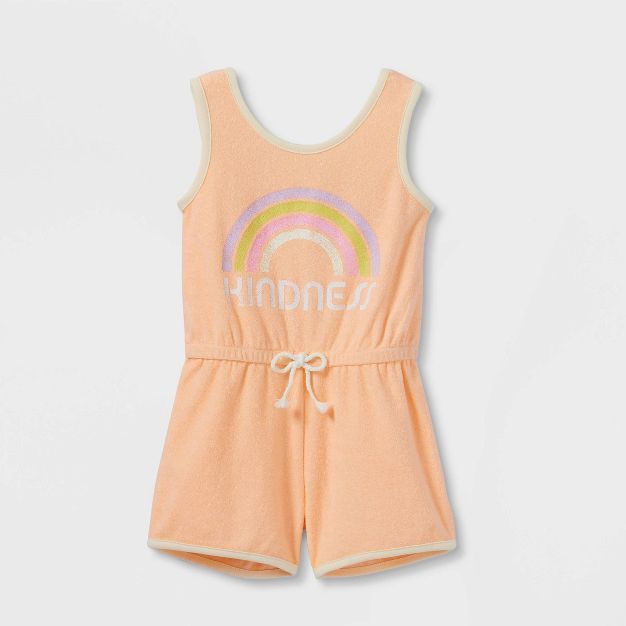 Grayson Mini Toddler Girls' Terry Romper - Orange | Target