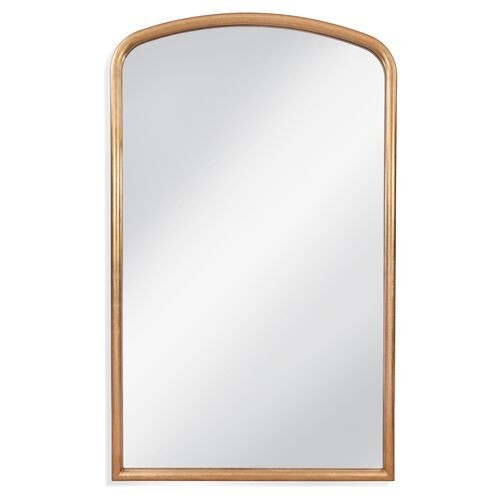Harrington Arched Leaner Floor Mirror - Gold - Silver | Full-length Mirror, Standing Mirror | One Kings Lane