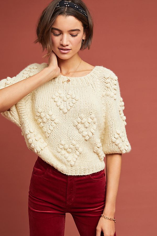 Pommed Heart Sweater | Anthropologie (US)