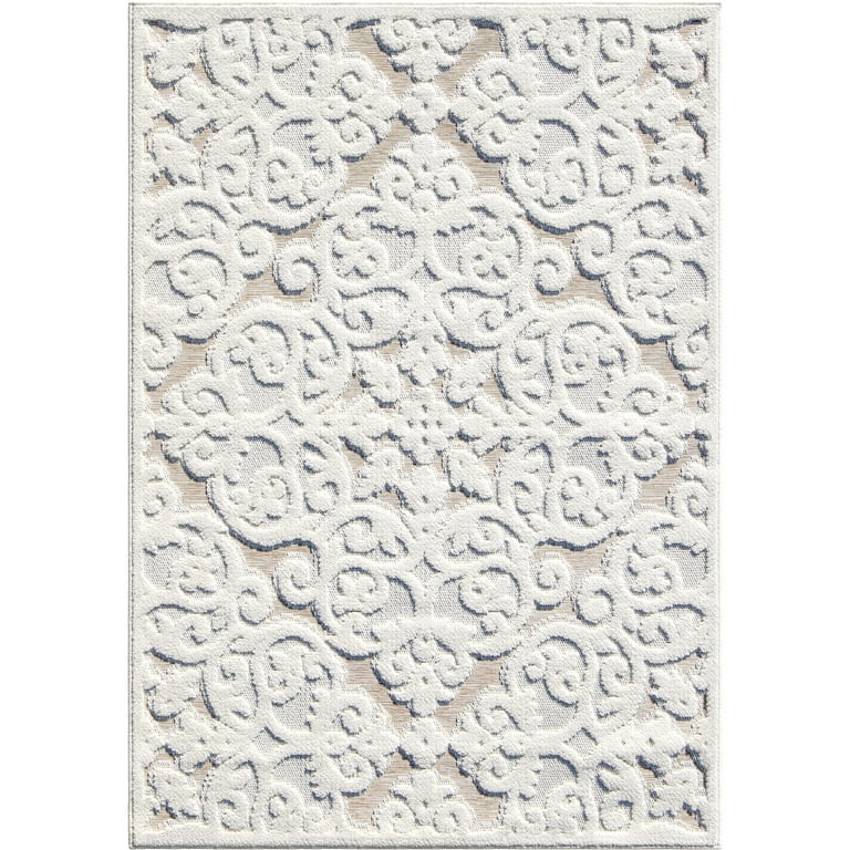 My Texas House Elaine, High- Low, Indoor/ Outdoor Area Rug, Natural Driftwood, 5' x 7' - Walmart.... | Walmart (US)