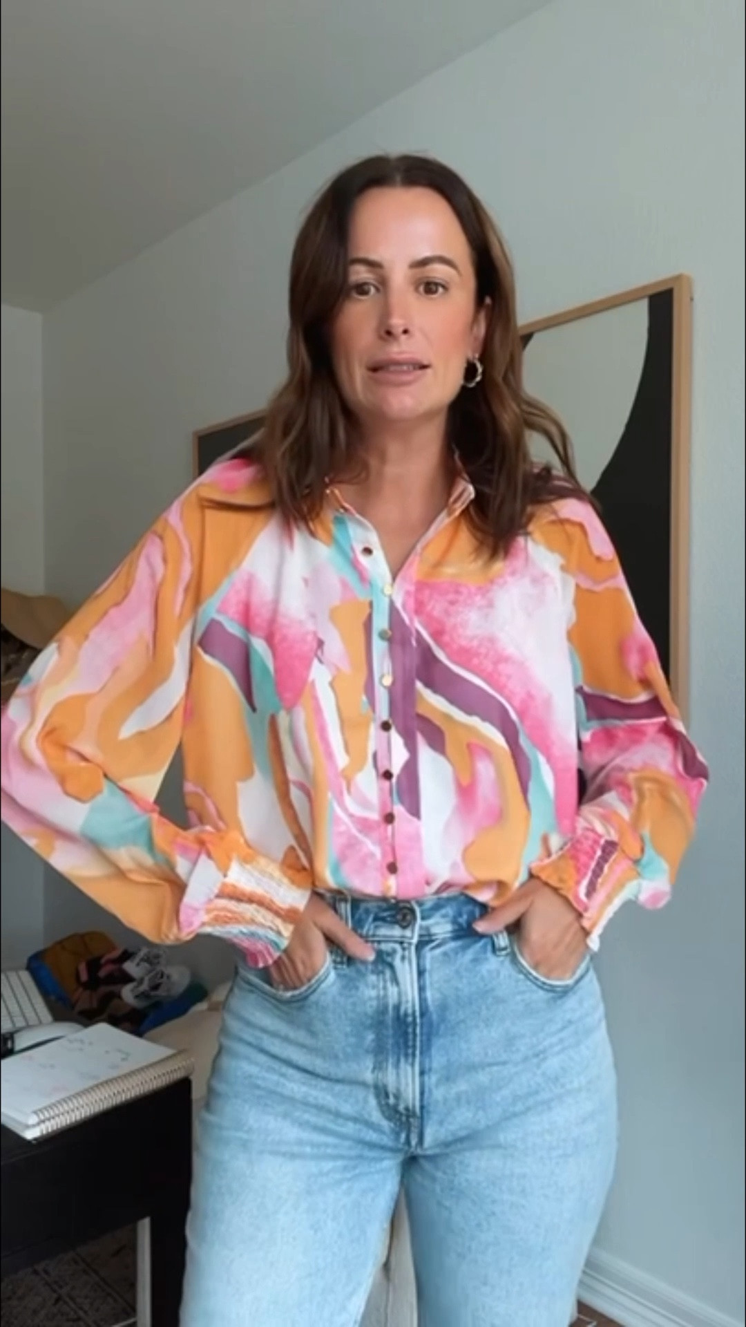 This is the cutest top for spring!! Lightweight with functional buttons, plus beautiful colors!! On sale during the Amazon big spring sale!! 

#LTKTall #LTKootd #LTKSaleAlert