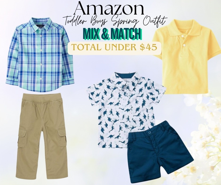 Toddler Boys Spring Outfits. On Amazon. Get ALL for under $45. Great to mix & match pieces too, to make more outfit options. 

#churchoutfit #easteroutfit #springoutfit

#LTKSeasonal #LTKKids #LTKmomlife