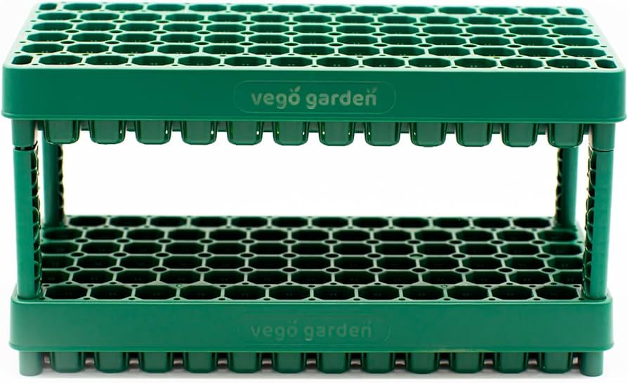 Vego garden 10" x 20" 76 Cells Seed Starter Tray Stackable Seedling Starting Germination Trays fo... | Amazon (US)