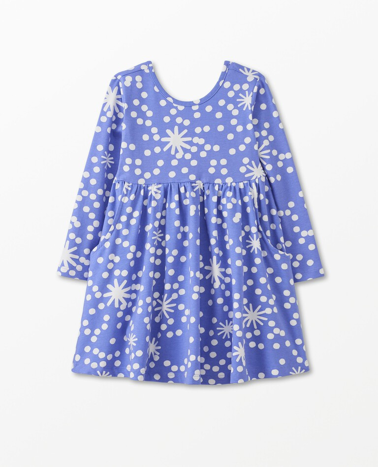 Long Sleeve Print Super Soft Skater Dress | Hanna Andersson