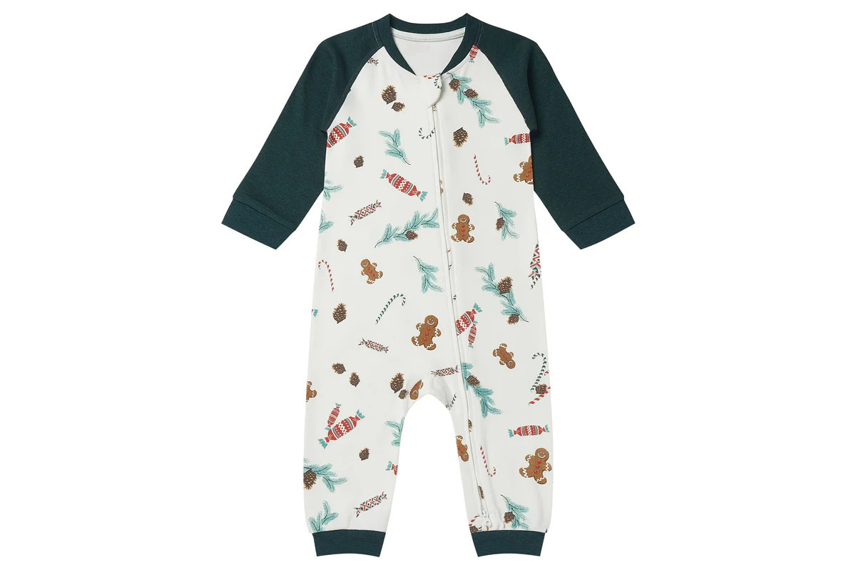 Long Sleeve Footless Sleeper (Organic Cotton) - Christmas Day! | Nest Designs