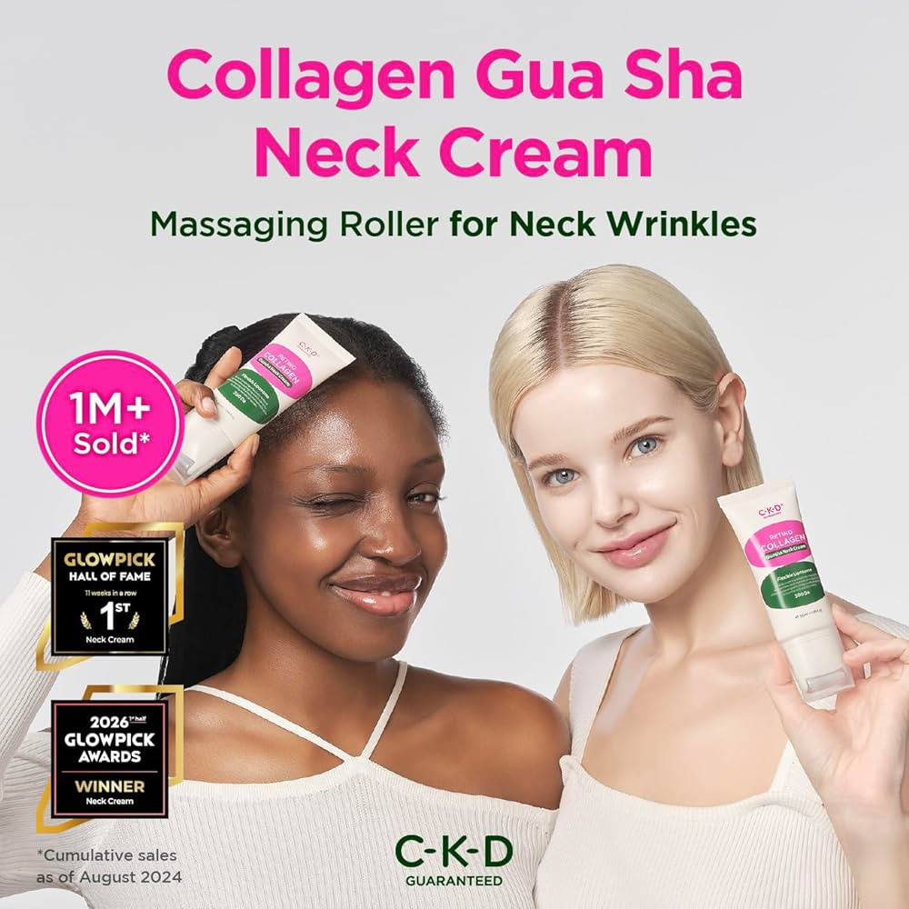 CKD Retinal Collagen Gua Sha Neck Cream, Cooling Massage Head | Amazon (US)