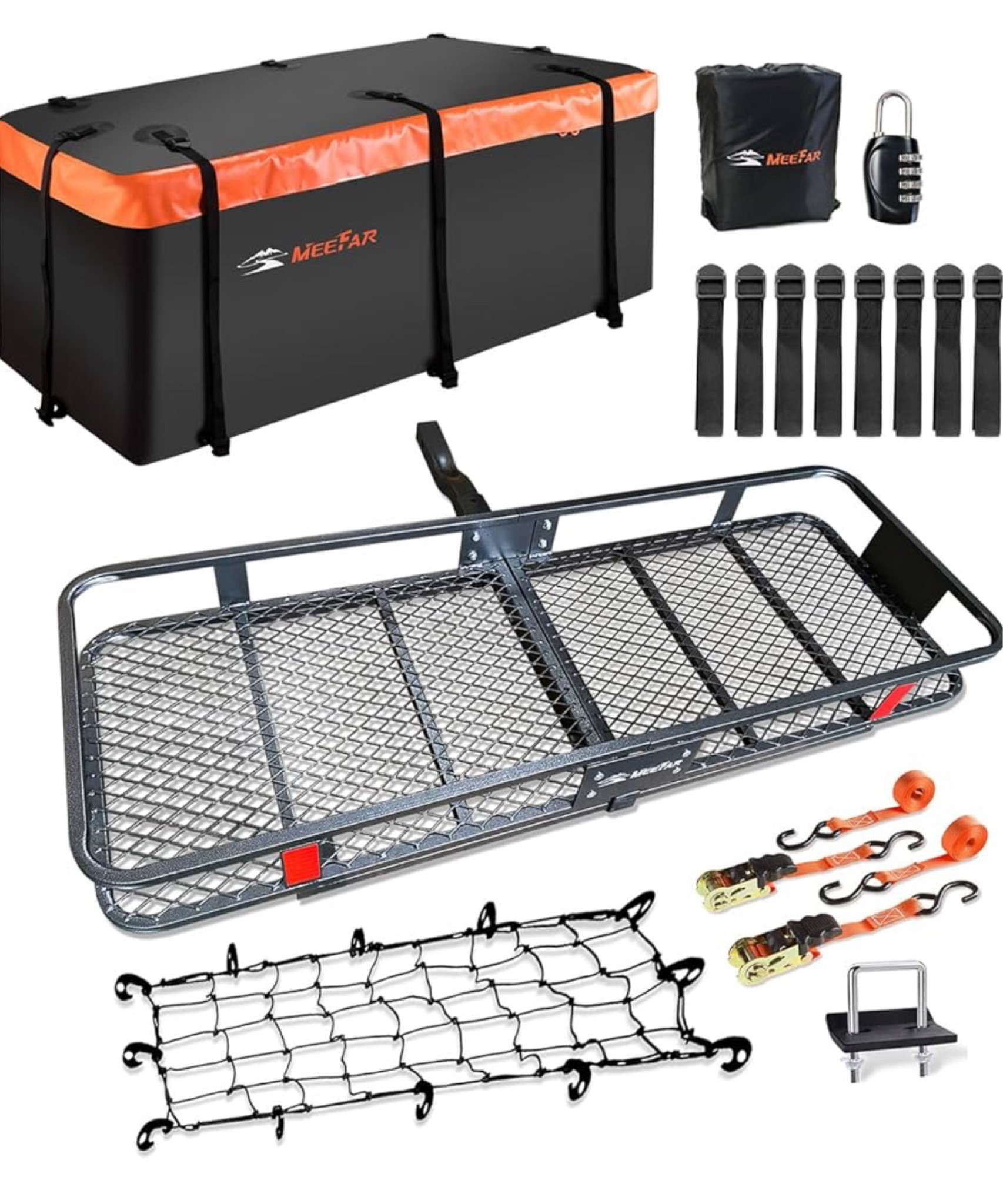 17% off plus $50 off 🎉

MeeFar Folding Hitch Mount Cargo Carrier Basket 60" X 20" X 6"+Waterproof Cargo Bag 16 Cubic Feet(58" 19" 24"),Hauling Weight Capacity of 500 Lbs and A Folding Arm.with Hitch Stabilizer,Net and Straps

#LTKSaleAlert #LTKFamily #LTKTravel