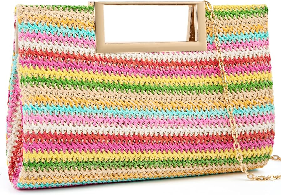 Evening Clutch Purses for Women Formal Party Clutch Bags Cocktail Prom Fashion PU Leather Shoulde... | Amazon (US)