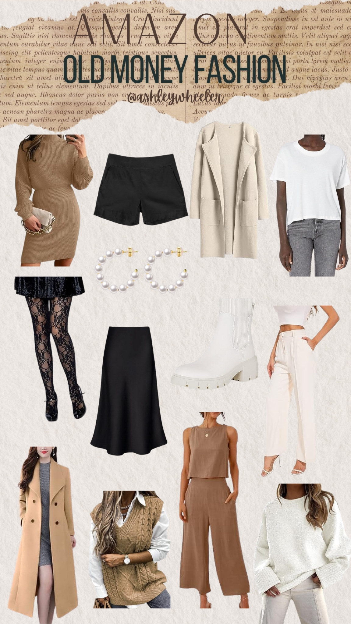 In 2024 I am choosing to change my whole wardrobe into the old money aesthetic. I love the neutrals, and the classic items that you can pair with pearl accessories and lace items or lace tights. It feels elegant classy. Many more outfits coming soon with a variety of these items. I can’t wait to showcase to you a brand new style for me in 2024  

#LTKstyletip #LTKmidsize #LTKGiftGuide