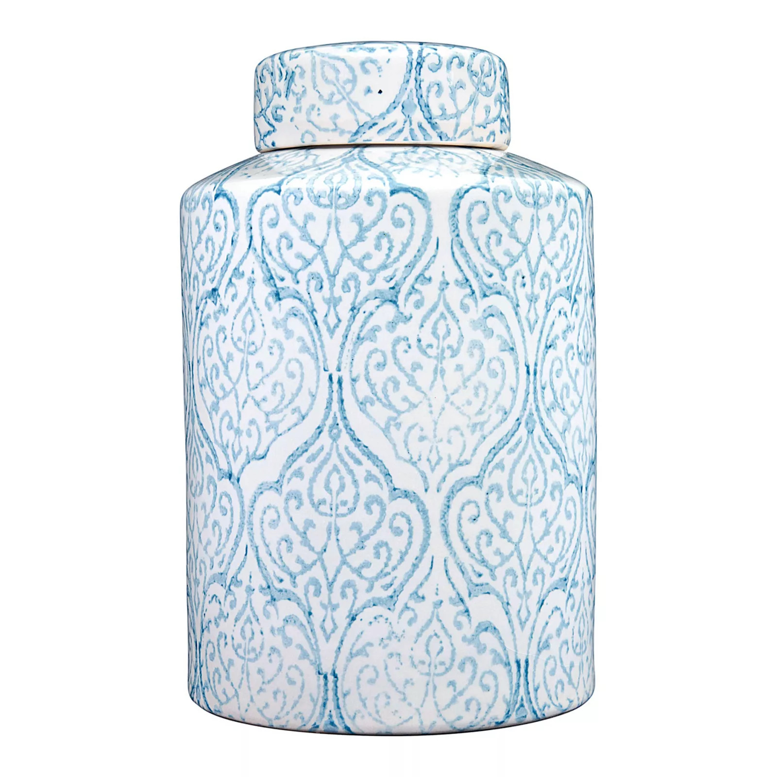 Storied Home Decorative Tall Ceramic Ginger Jar with Lid, Blue | Kohl's