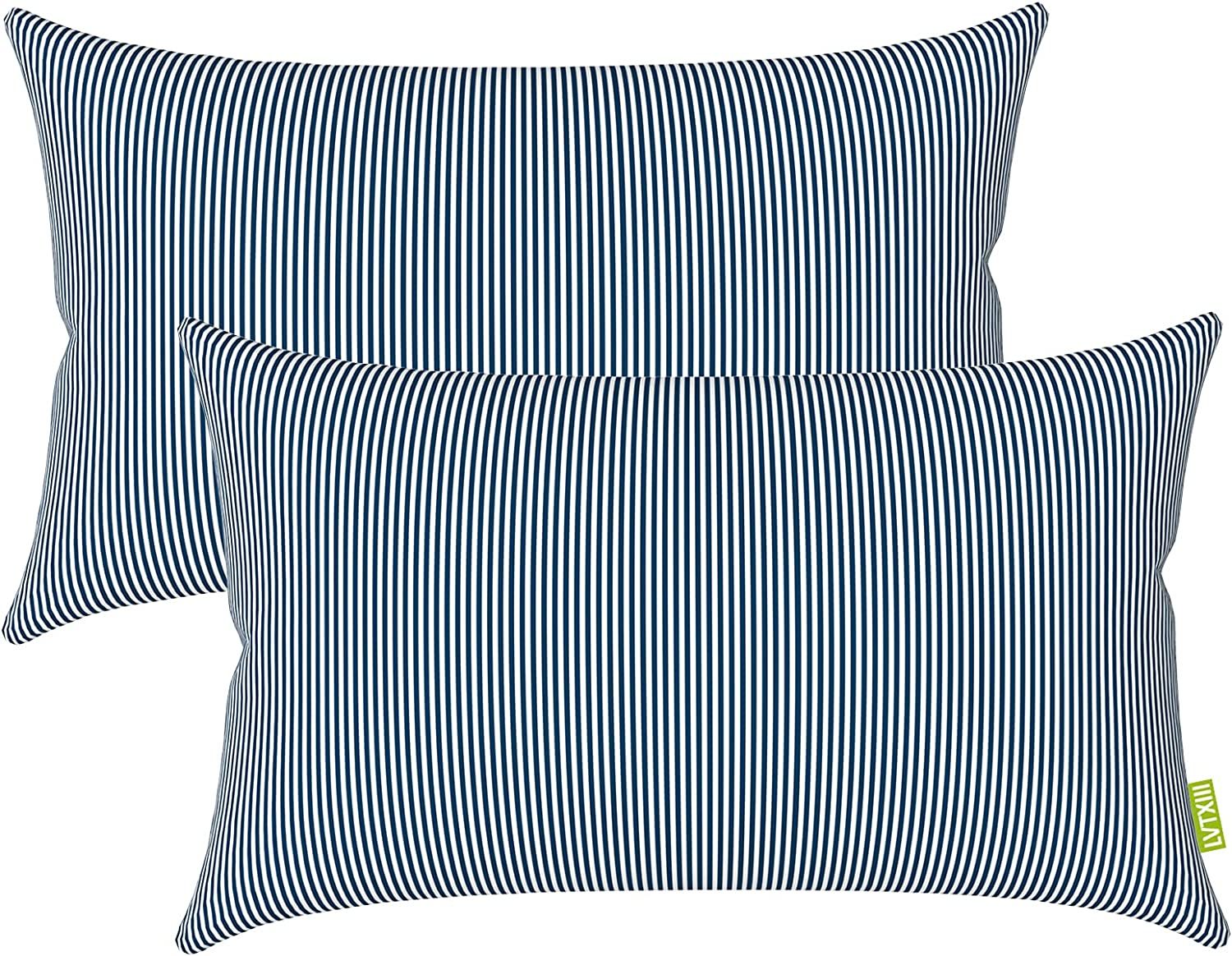LVTXIII Outdoor/Indoor Lumbar Pillow Covers ONLY, 12” x 20” Fade-Resistant Patio Lumbar Cushi... | Amazon (US)