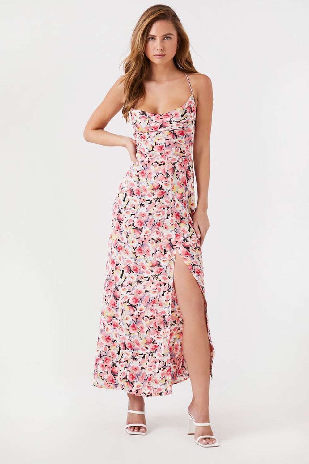 Floral Print Lace-Back Dress | Forever 21 (US)